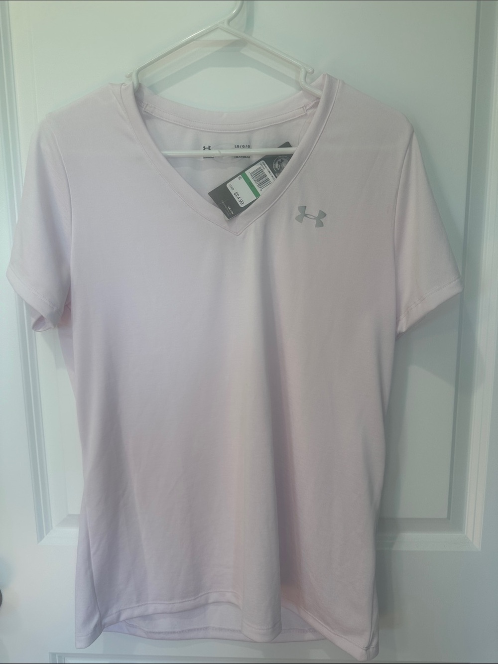 Under Armour Pale Pink Women's V-Neck Performance Tee